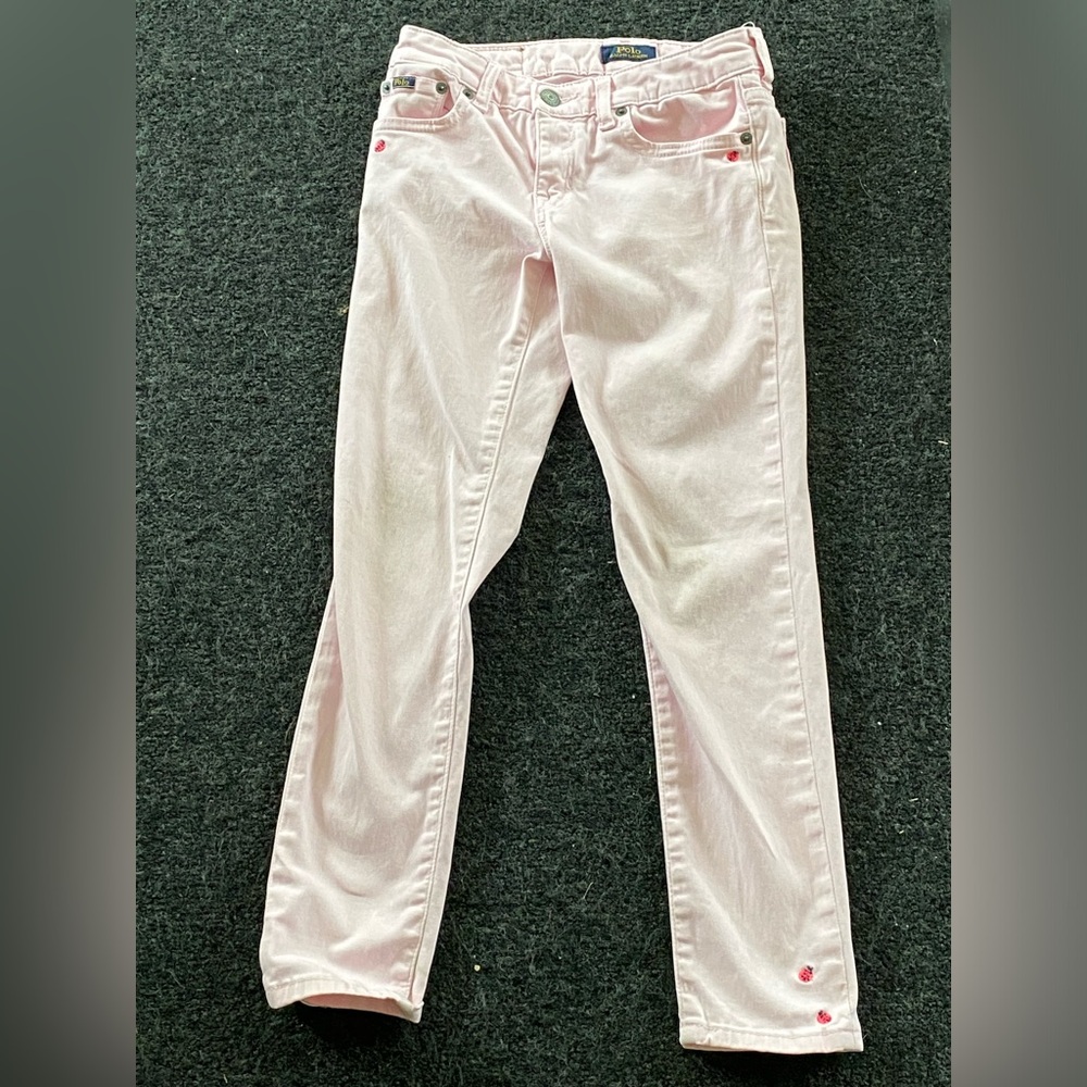Ralph Lauren light pink lady bug pants